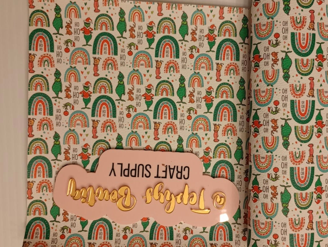 Litchi Leather Navidad Alcoiris