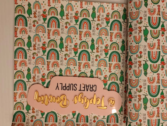 Litchi Leather Navidad Alcoiris