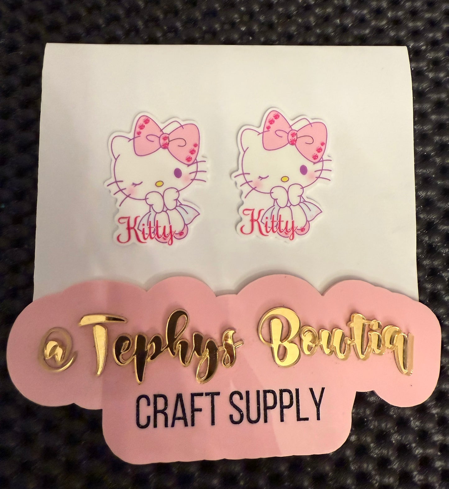 Litchi Leather Kitty Rosa