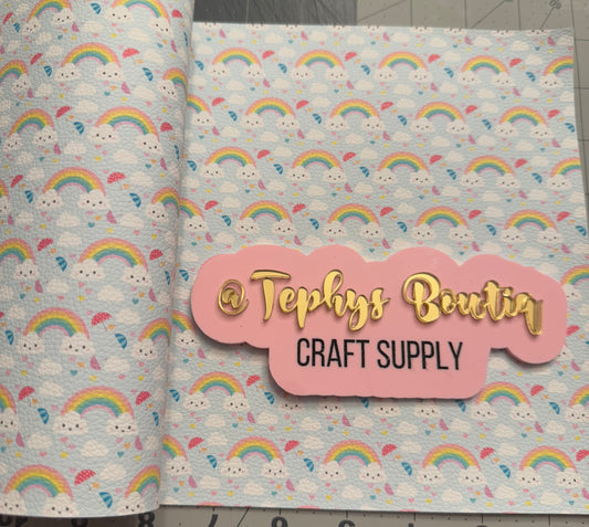 Litchi Leather nubes rainbow