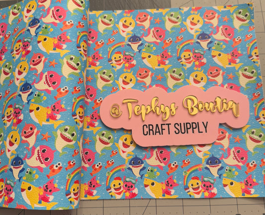 Litchi Leather Baby Shark