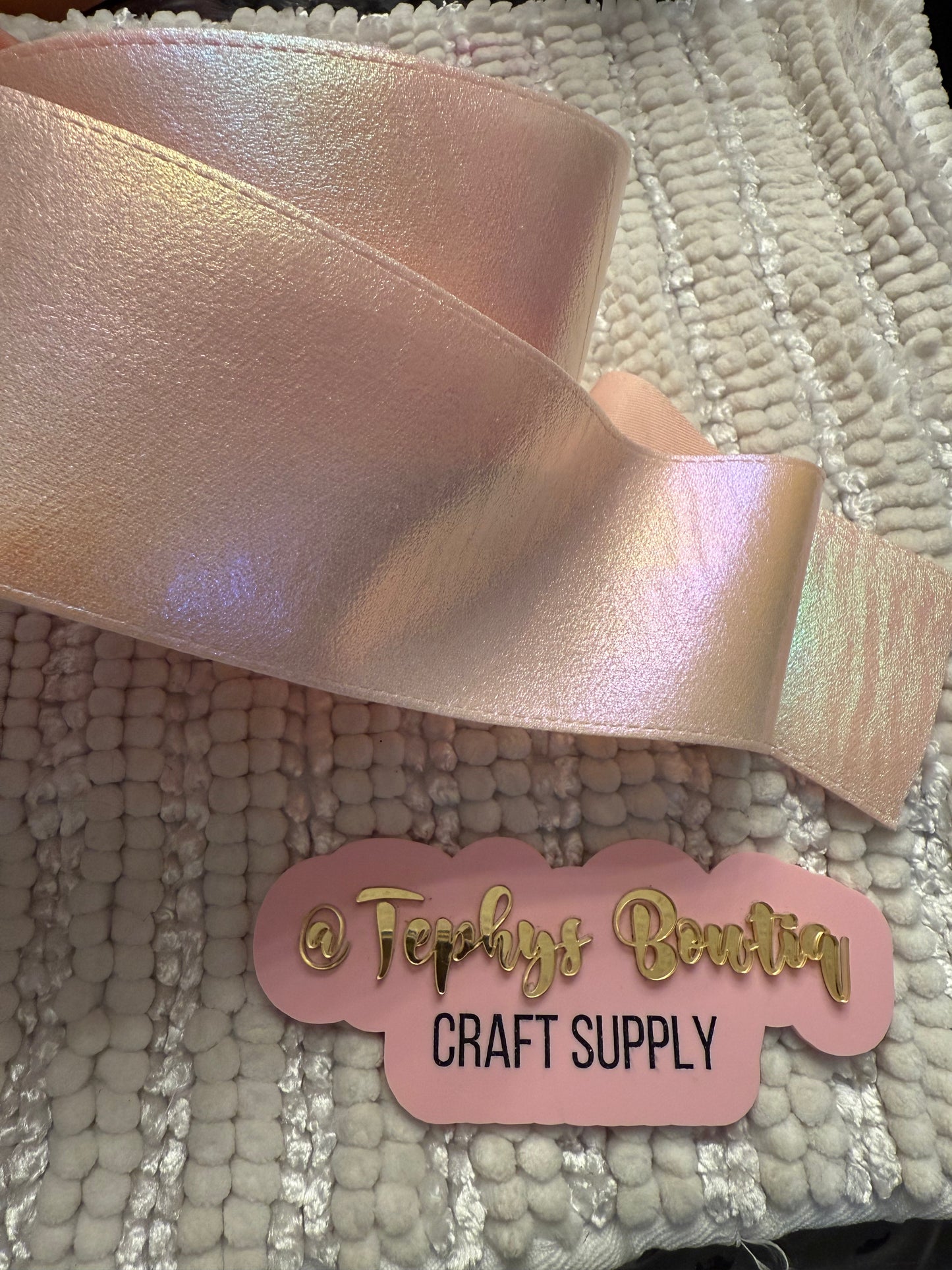 Cinta Baby Peach metalica 3”