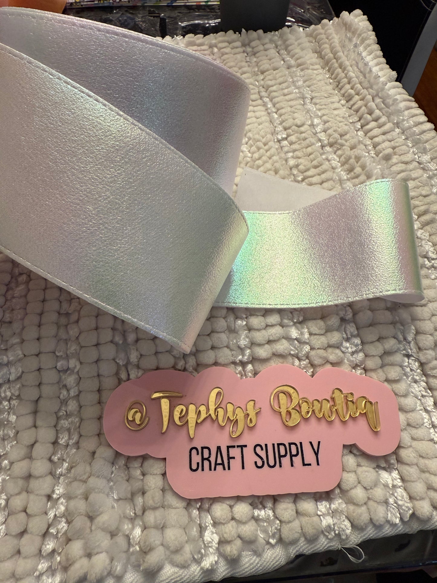 Cinta White metalica 3”