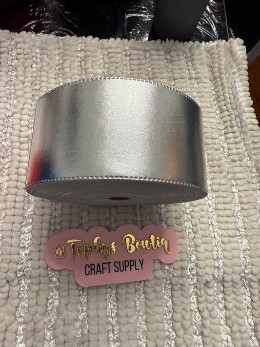 Cinta Silver metalica 3”