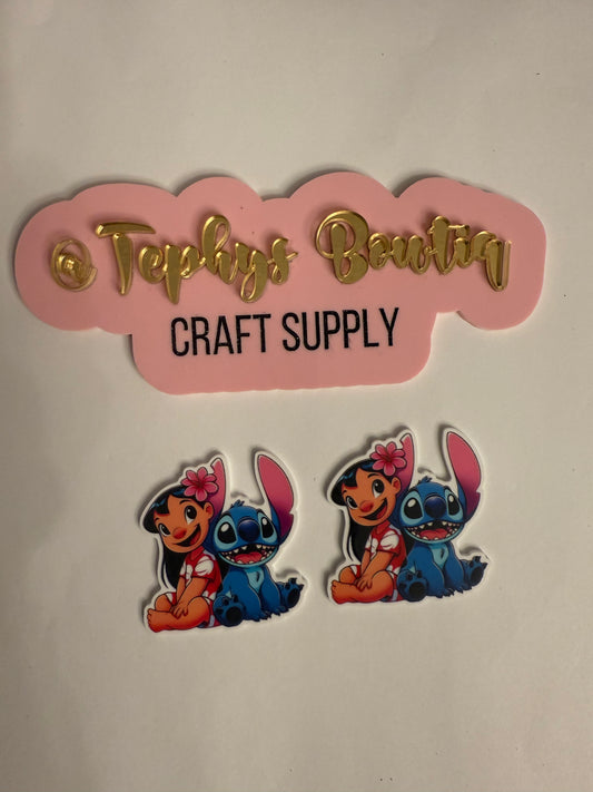 Litchi Leather Lilo Stitch