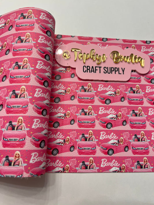 Litchi Leather Barbie Car