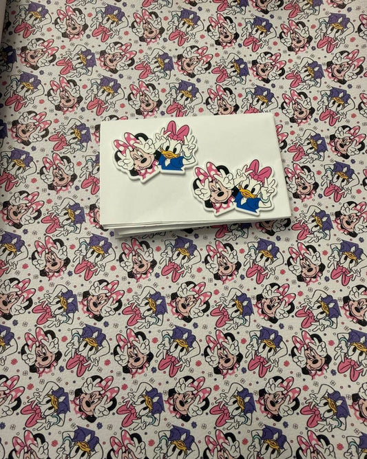 Litchi Leather Minnie y Daisy