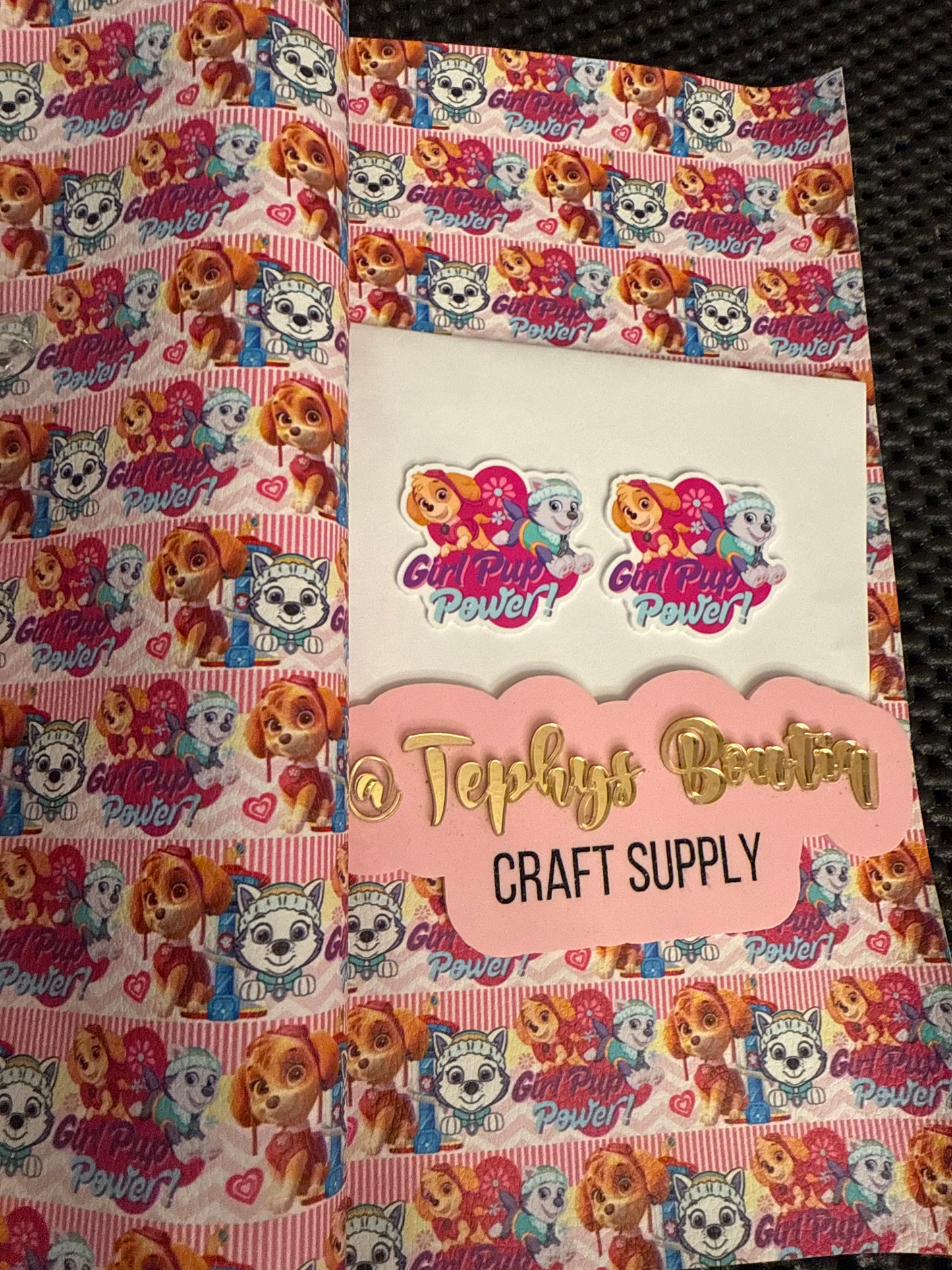 Litchi Leather Paw Skye