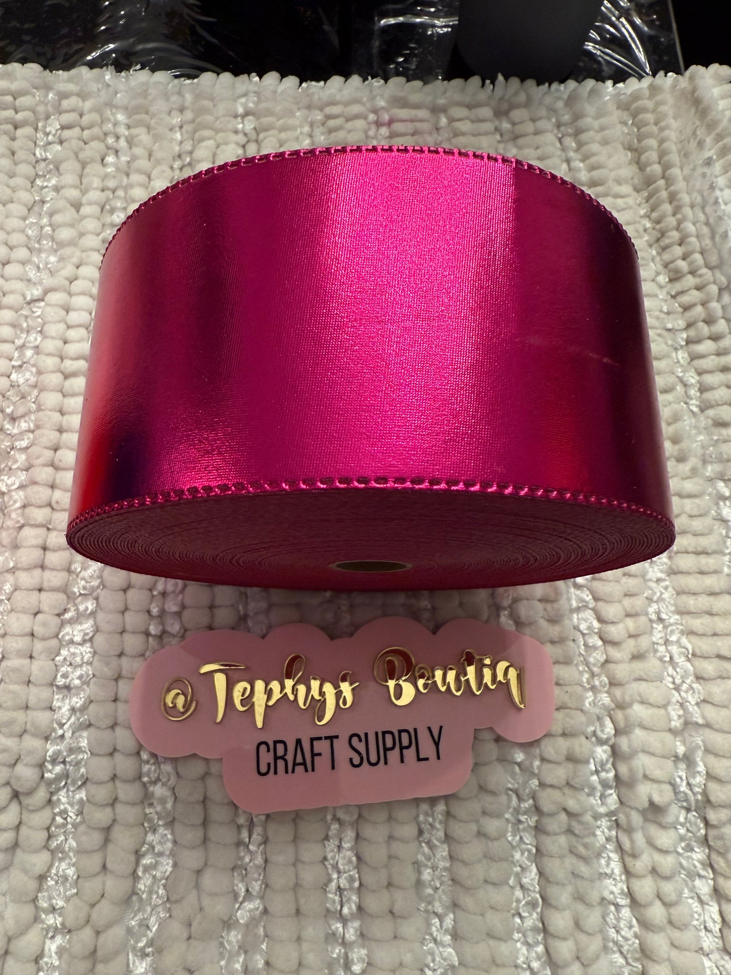 Cinta Hot Pink metalica 3”