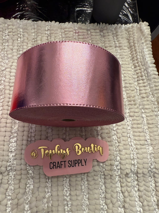 Cinta Baby Pink metalica 3”