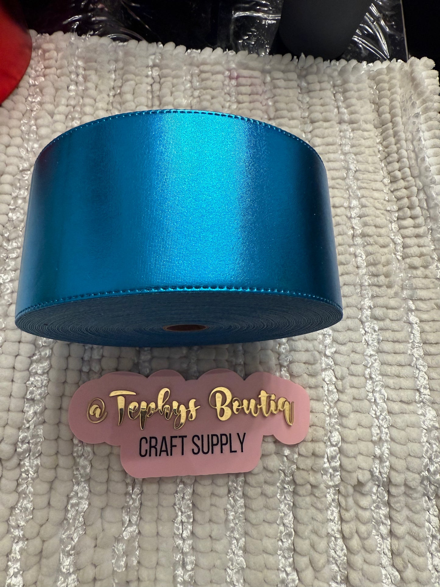Cinta Turquesa metalica 3”