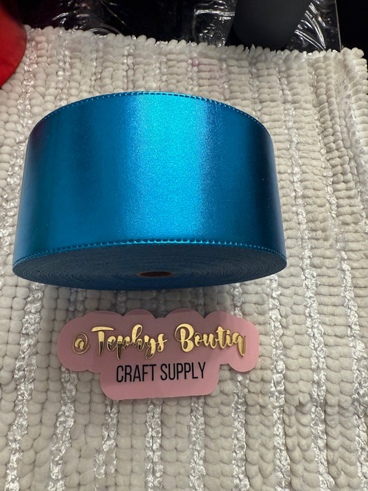 Cinta Turquesa metalica 3”