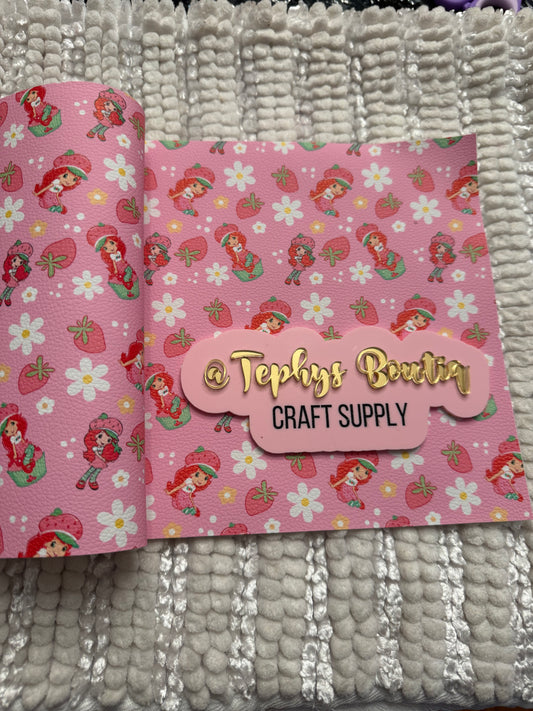 Litchi Leather Strawberry