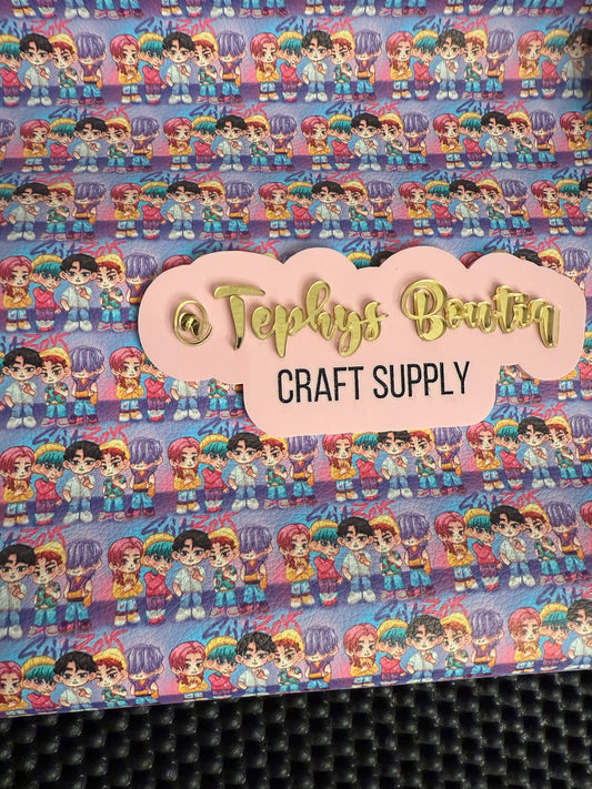 Litchi Leather Huntrix Saja boys