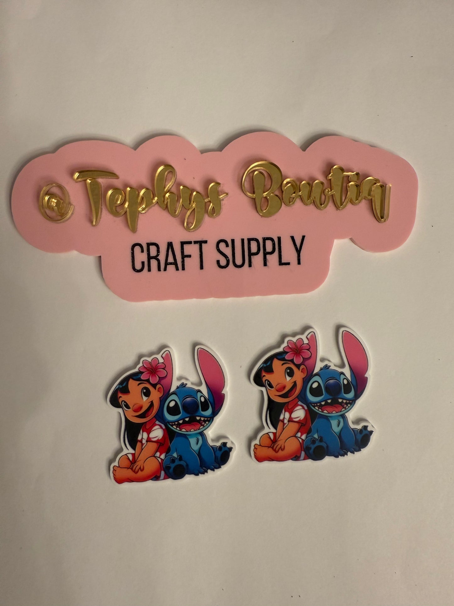 Litchi Leather Lilo Stitch