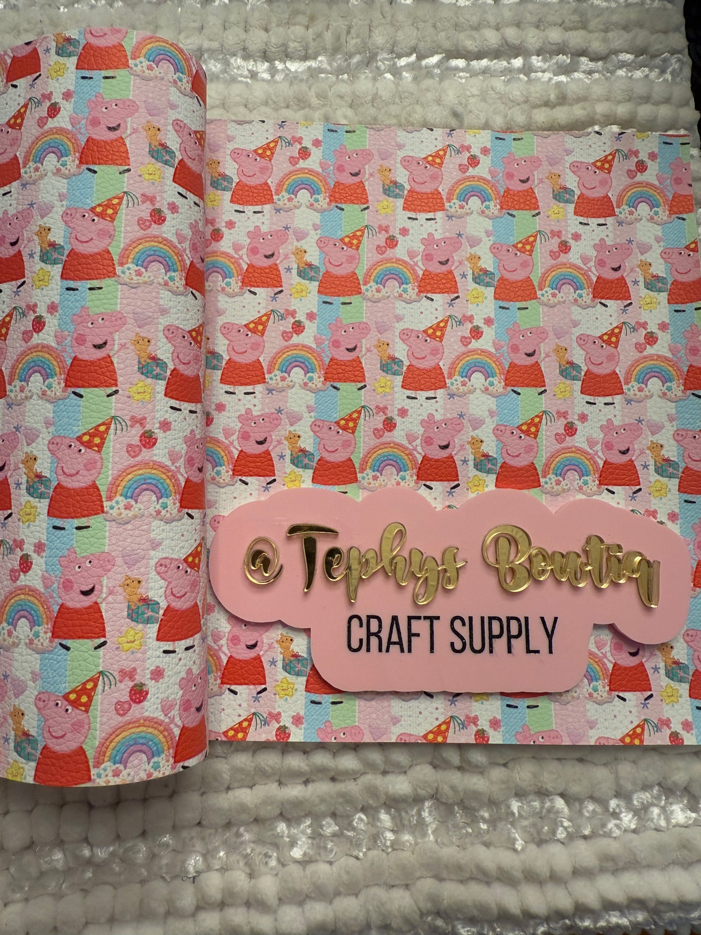 Litchi Leather Peppa Pig