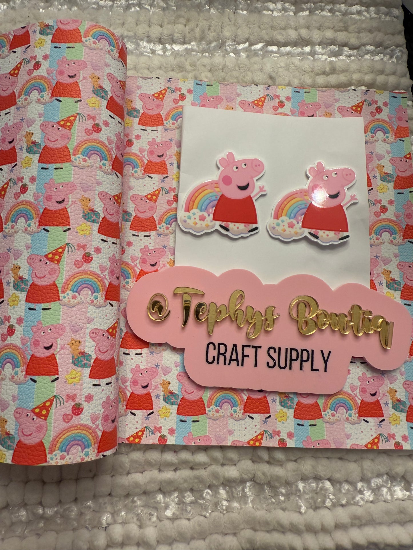 Litchi Leather Peppa Pig